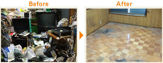 ゴミ屋敷の清掃 （4日目）
