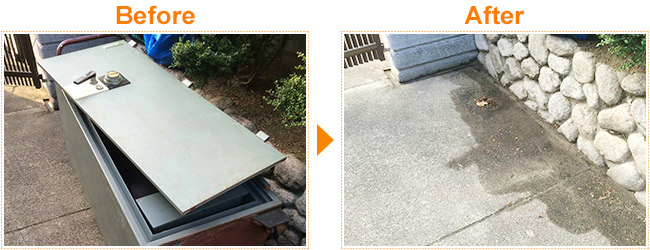大型金庫の撤去作業