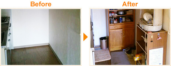 ２DK家財一式撤去