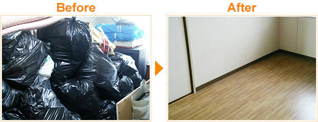 家財一式の不要品回収①