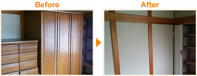 お引越し後の不要品回収